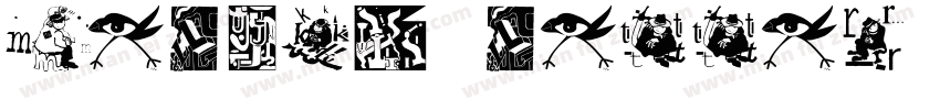 melika letter字体转换